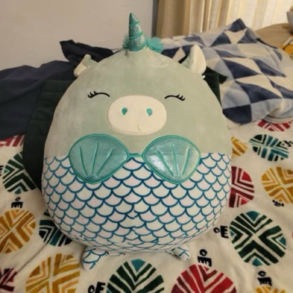 Squishmallows 16" Cornella
Mermicorn Plush Green Blue Mermaid
